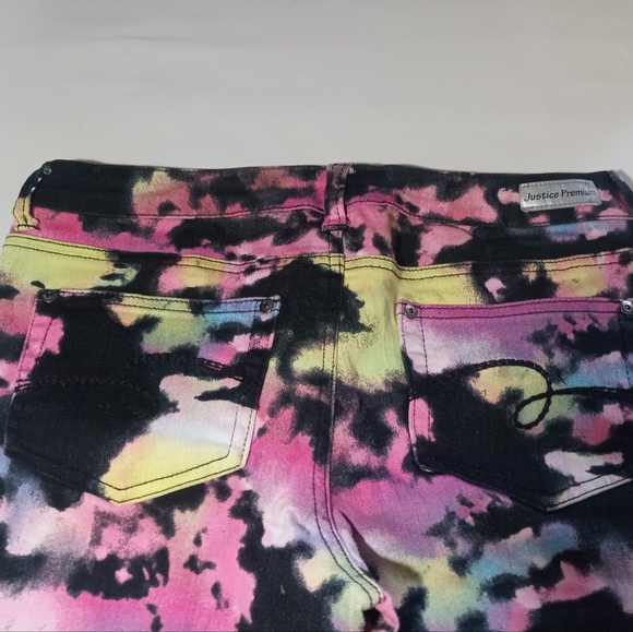 Justice Premium Statement Tie Dye Style Slim Jeans Size 18R - Picture 4 of 5